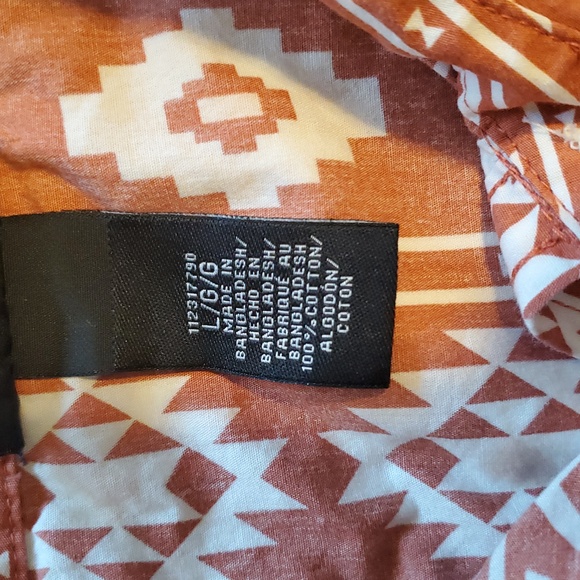 Wrangler WESTERN Sleeveless Tribal Print Top - Picture 2 of 4